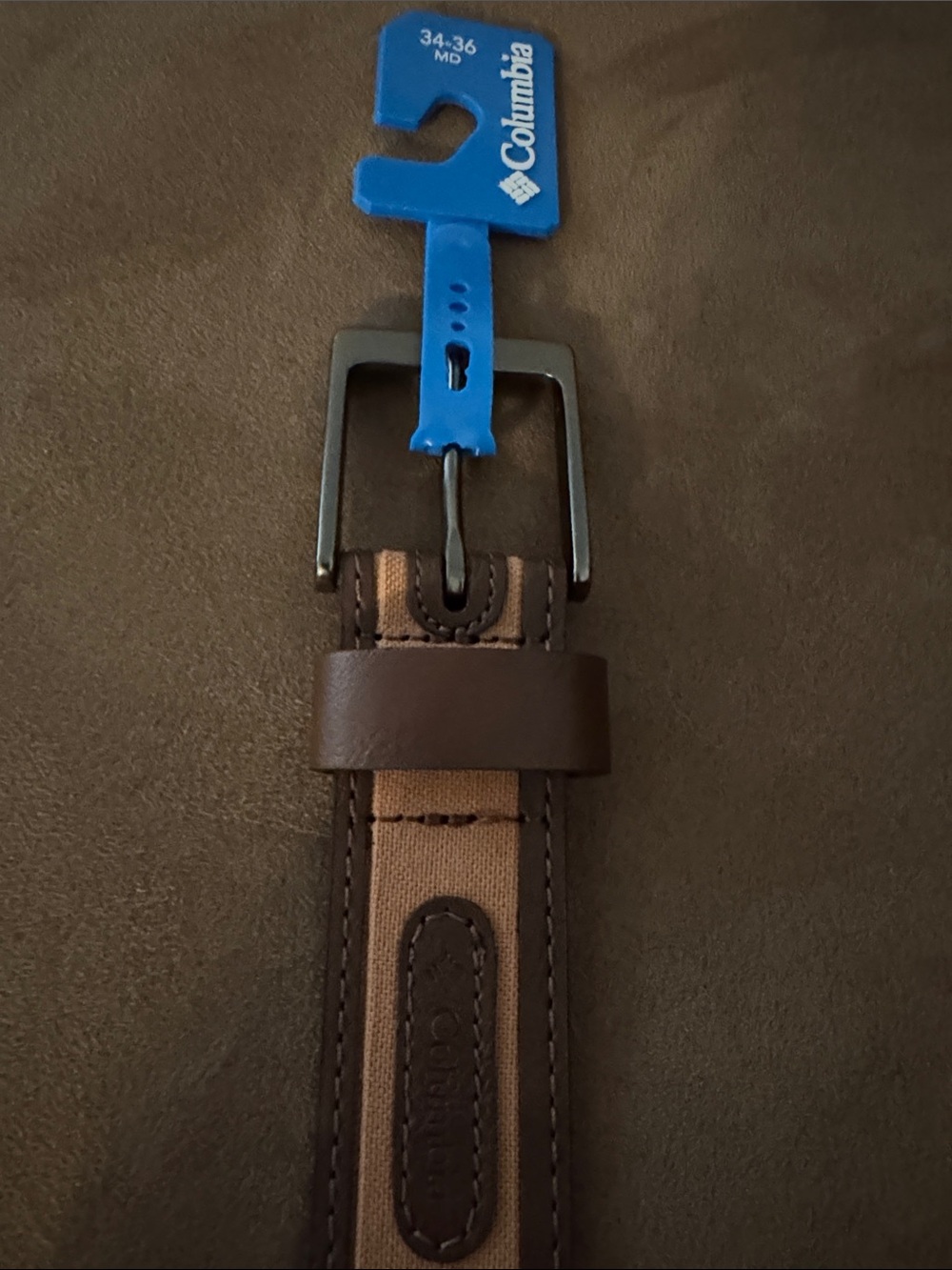 Brown Belt Mens Medium 34 36 Columbia - Picture 2 of 4